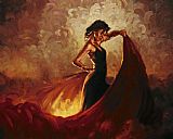 Flamenco Dancer Sevilla painting
